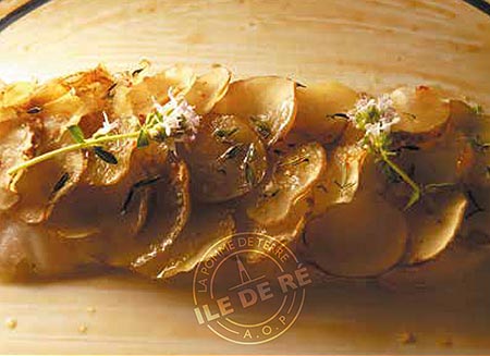 recipe Meagre with PDO Ile de Ré Potatoes scales