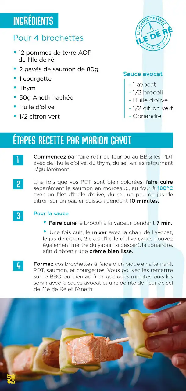 recette autour de la pomme de terre de l'ile de ré